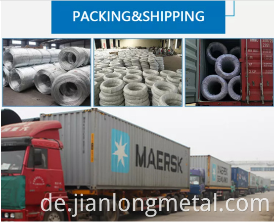 Galvanized Wire Shipping